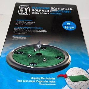 PGA Tour Floating Golf Green Pool Backyard Swimming Floating Golf Game Set 39in